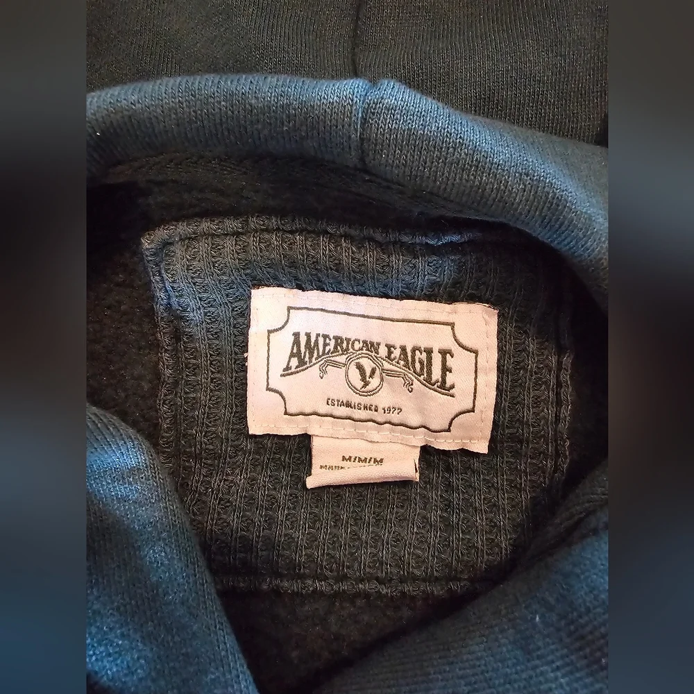 American Eagle Outfitters Forest Green Oversized Hoodie, Size Medium